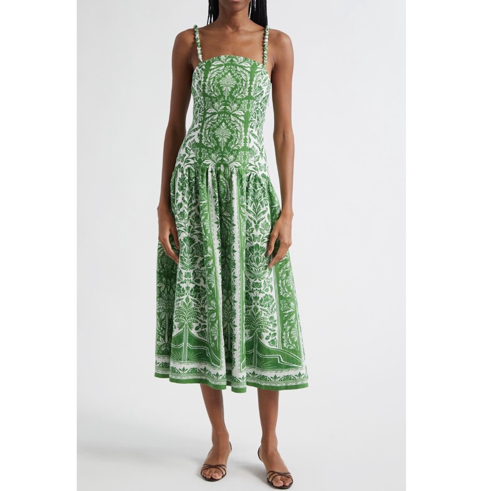 FARM Rio Delicate Tapestry Midi Dress
